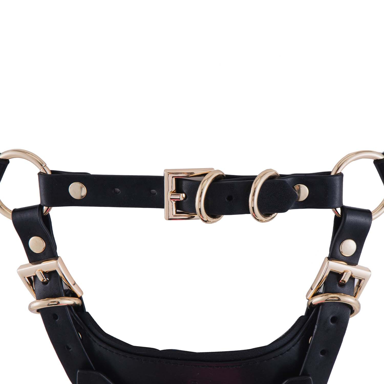 Страпон LOCKINK SEVANDA Queen Sheba Strapon Golden Dildo, регульовані кріплення, силіконовий дилдо