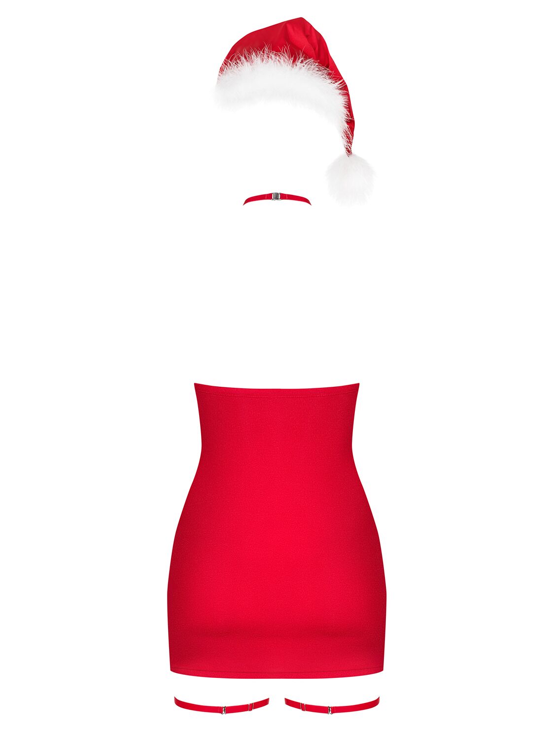 Сорочка Obsessive Kissmas chemise red S/M
