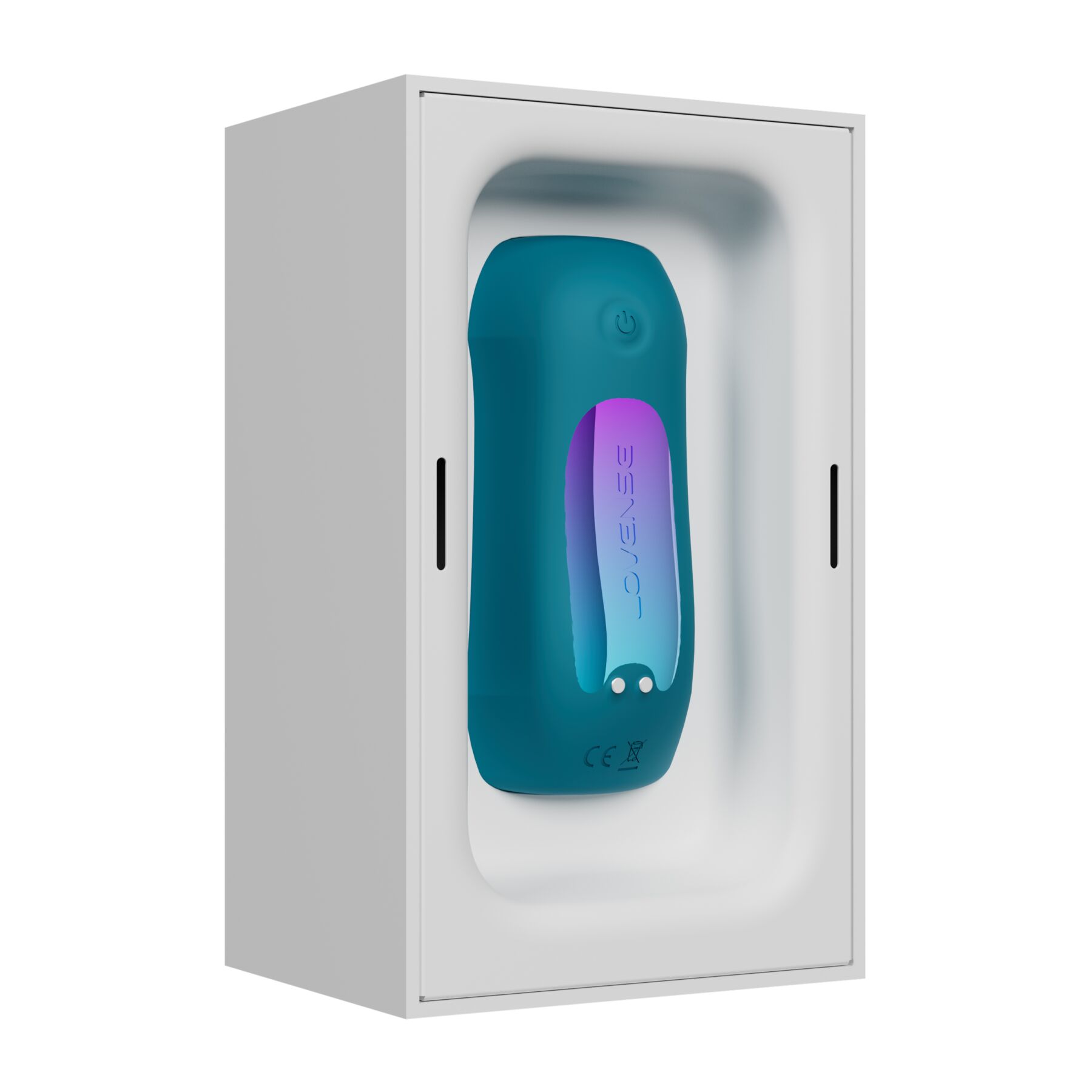 Смарт-вібромастурбатор для головки члена Lovense Gush 2, осцилювальний майданчик, ремені для фіксації