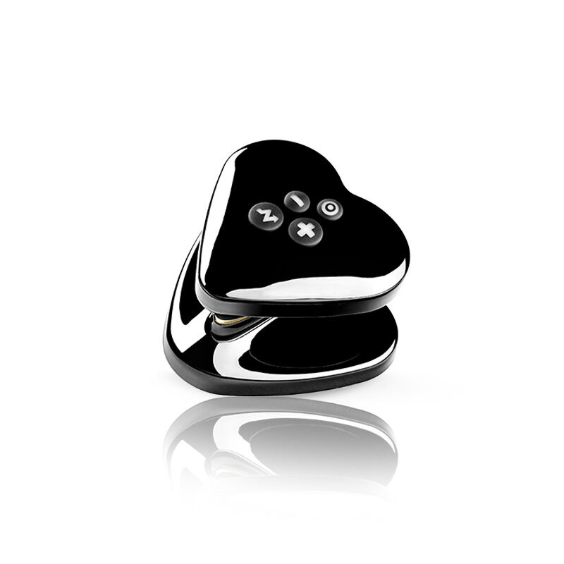 Вібратор для клітора з електростимуляцією Mystim Heart's Desire Black Edition