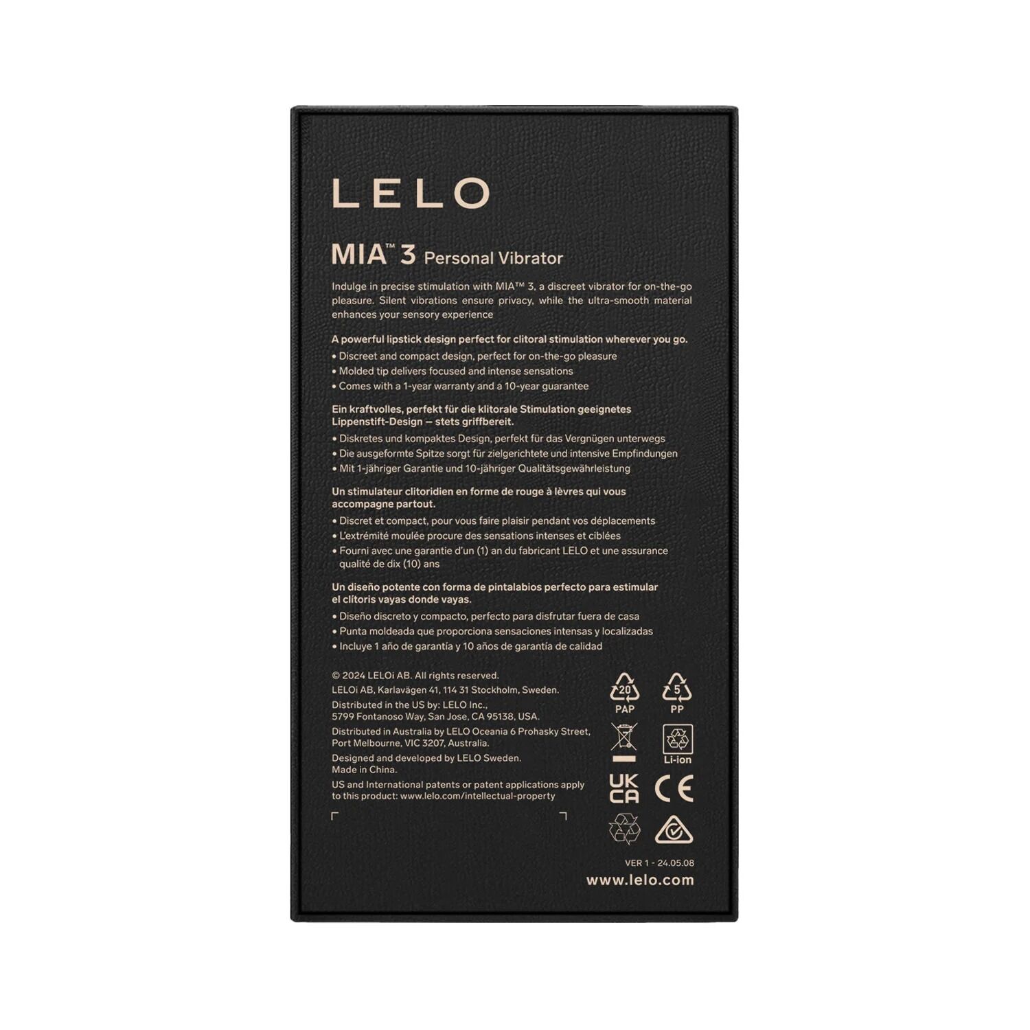 Шикарна віброкуля LELO Mia 3 Deep Rose