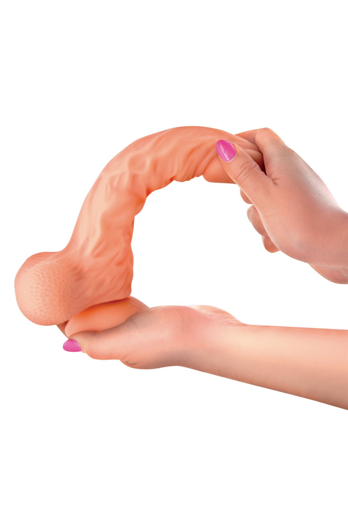 Фалоімітатор із рухомою крайньою плоттю Real Body — Real Brad, діаметр 4 см, TPE