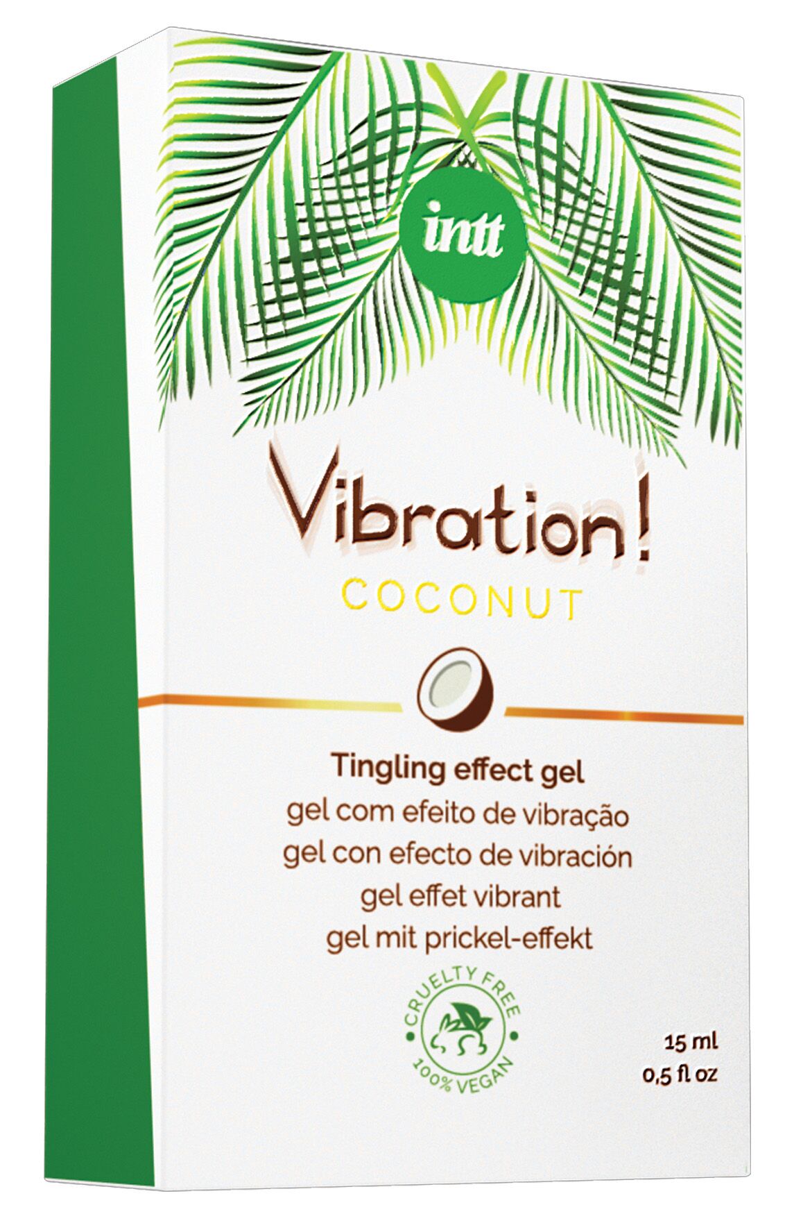 Рідкий вібратор Intt Vibration Coconut Vegan (15 мл),  дуже смачний, діє до 30 хвилин