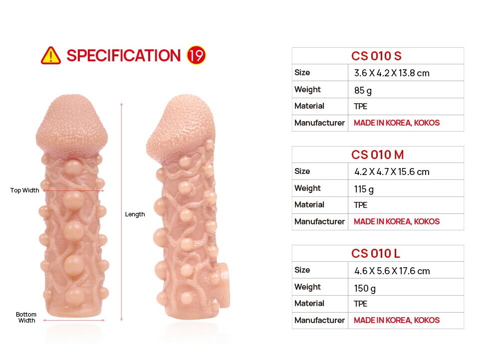 Насадка на член Kokos Cock Sleeve CS 010 M