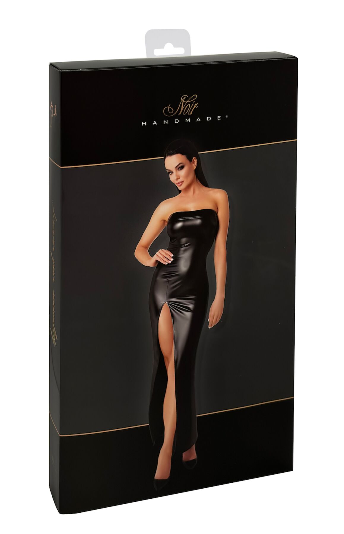 Сукня Noir Handmade F336 Powerwetlook long dress - 3XL