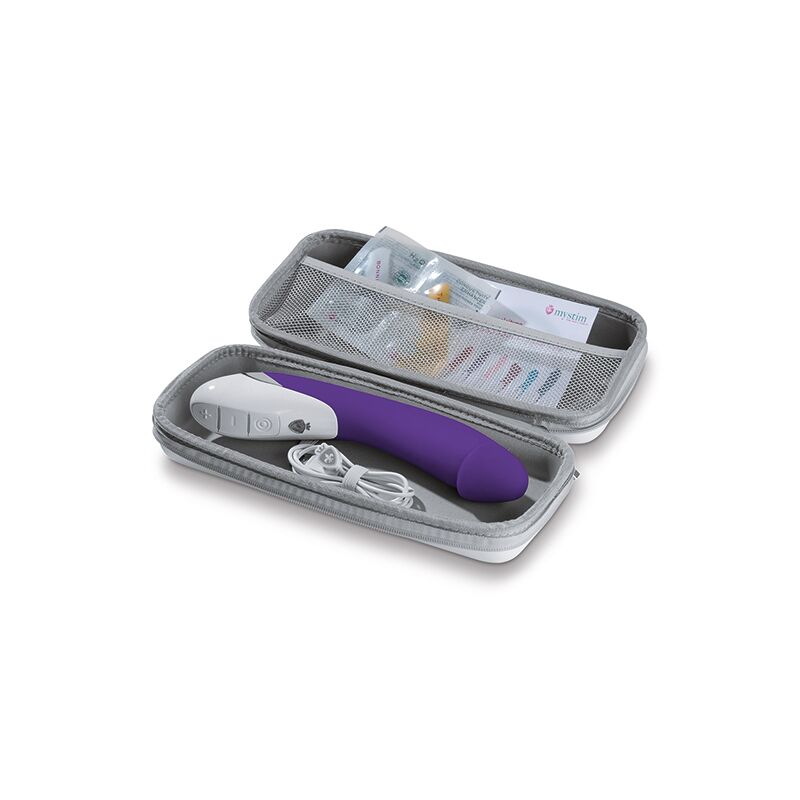 Потужний вібратор Mystim Terrific Truman Purple з двома моторами і вираженою головкою