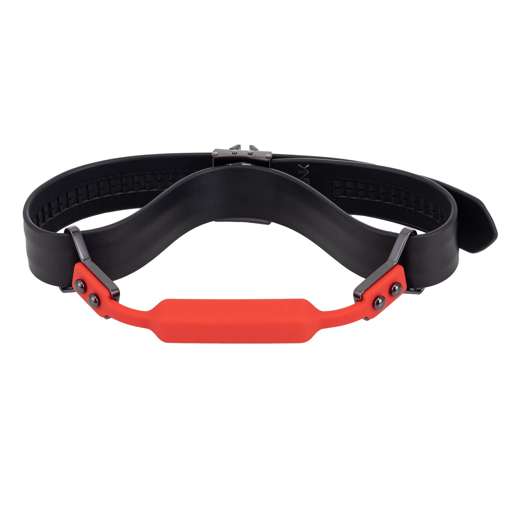 Набір кляпів LOCKINK Ball-Gag & Gag-bite Set, чорний, шкіряний ремінь, 2 насадки – куля та трензель