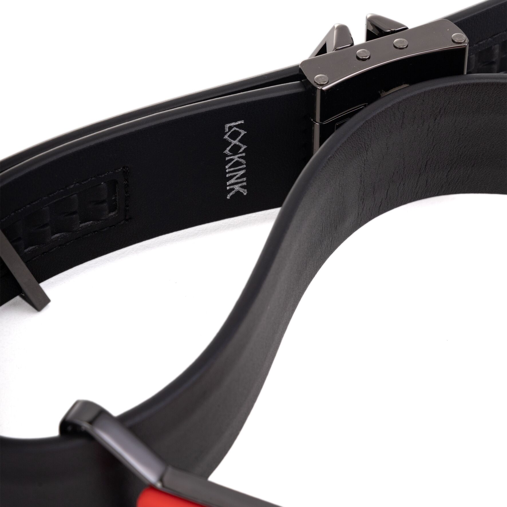 Набір кляпів LOCKINK Ball-Gag & Gag-bite Set, чорний, шкіряний ремінь, 2 насадки – куля та трензель