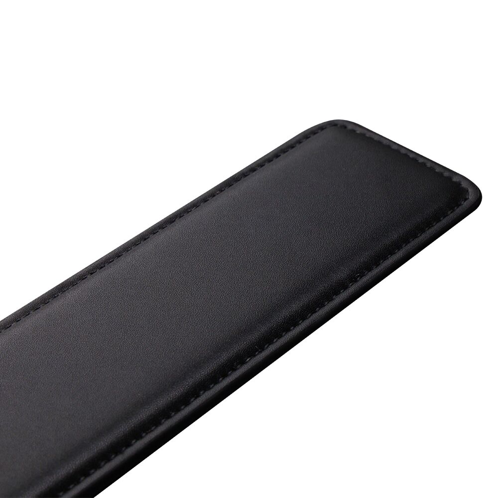 Паддл LOCKINK SEVANDA Braided-handle Spanking Paddle, чорно-червоний, гладенький, з плетінням на ручці