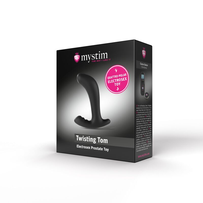 Масажер простати Mystim Twisting Tom з моделюванням форми для електростимулятора, діаметр 3,7 см