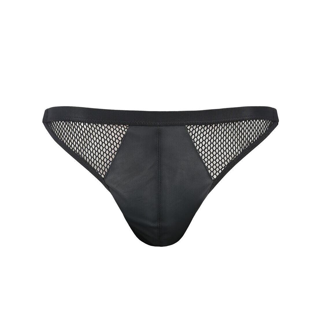 Чоловічі відкриті сліпи Passion 034 OPEN LUKE XXL/XXXL Black, екошкіра