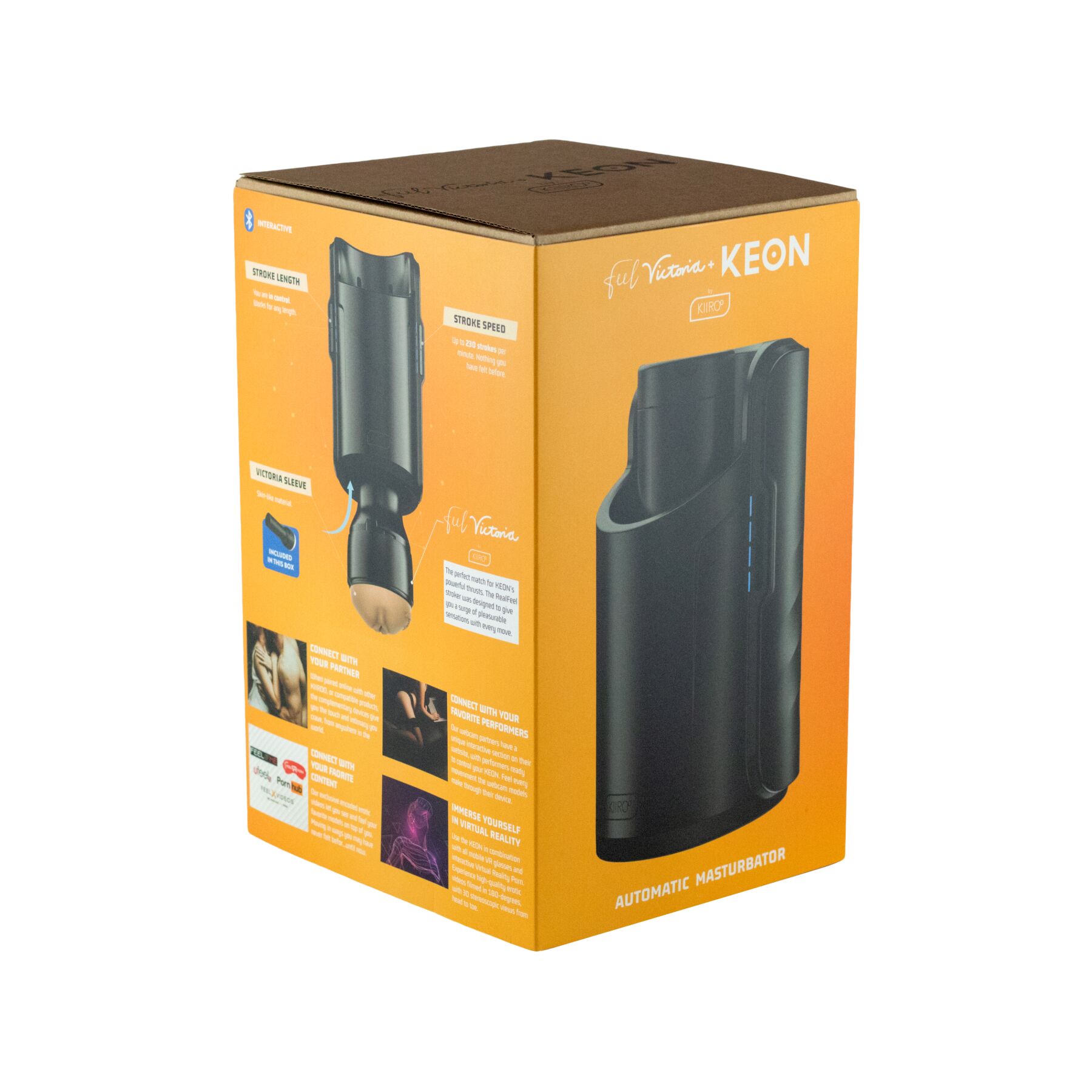 Інтерактивна секс-машина для чоловіків Kiiroo Keon Combo Set з мастурбатором Feel Victoria
