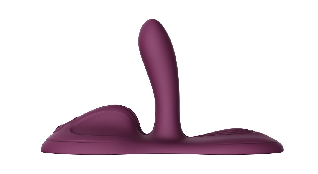 Sit-on-top смарт-вібратор Zalo – Flora Smart Vibrating Pad Velvet Purple, 9 моторів