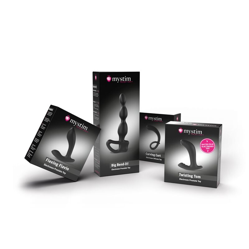 Масажер простати зі змінюваним вигином Mystim Big Bend-it! для електростимулятора