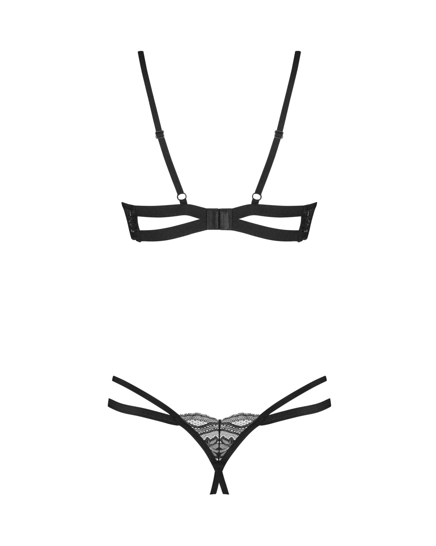 Комплект Obsessive Nutris 2-pcs crotchless set XS/S