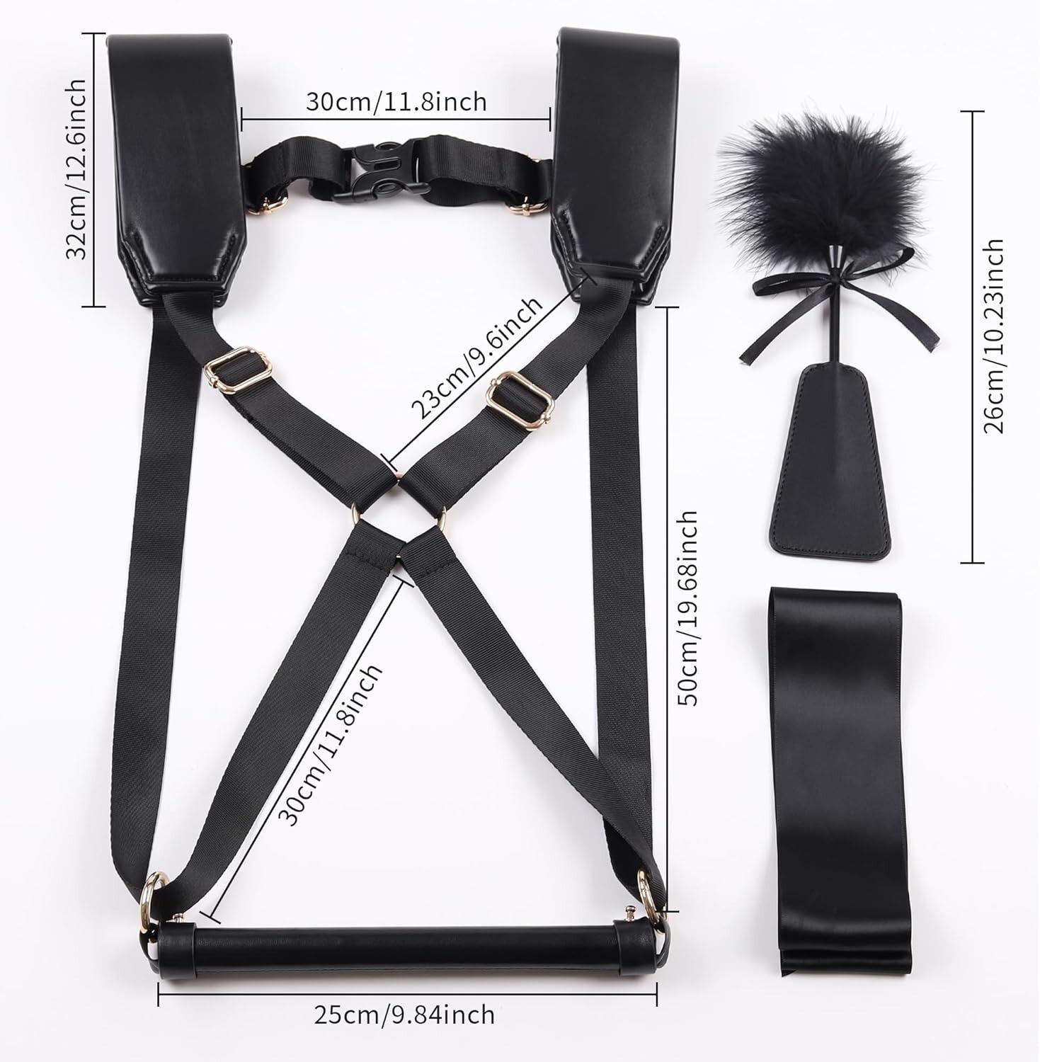 БДСМ-набір LOCKINK YEAHWOW Black Doggy Style Saddle set