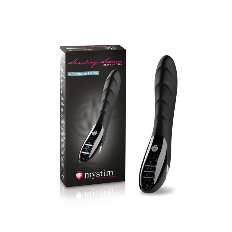 Вібратор з електростимуляцією Mystim Sizzling Simon eStim Black, міостимулятор
