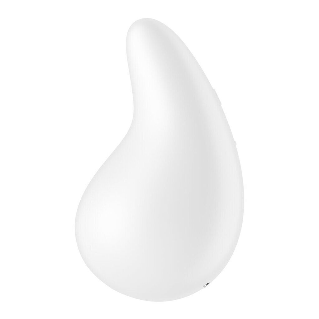 Вібратор для зовнішньої стимуляції Satisfyer Dew Drop White, 2 мотори, 12 режимів, м’який корпус