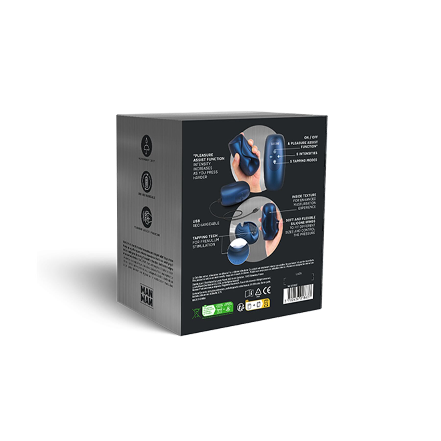 Мастурбатор з вібрацією Manwan SUB.ONE Stellar Blue