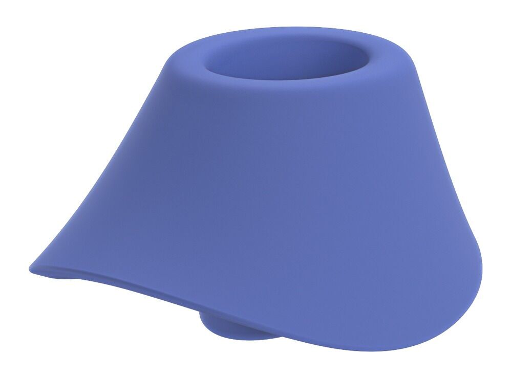 Вагінально-кліторальний стимулятор Womanizer Blend Vibrant Blue, вібрація + вакуум, 2 мотори