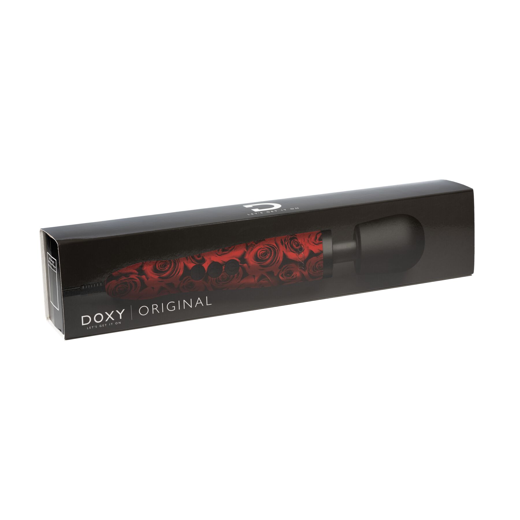Вібромасажер DOXY Original ROSE PATTERN, дуже потужний, живлення 220В, пульсівні вібрації