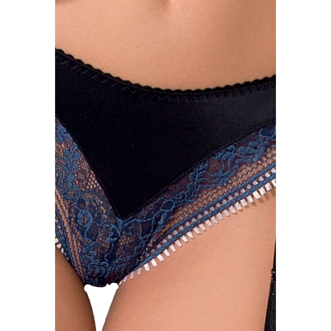 Комплект білизни Passion Exclusive GISELE SET XXL/XXXL, black, ліф, трусики з пажами