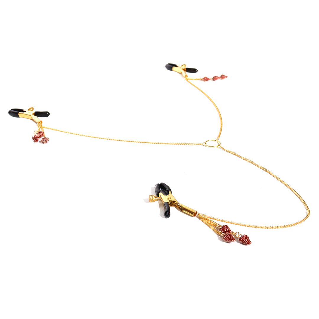 Затискачі для сосків та клітора Art of Sex - Strawberry