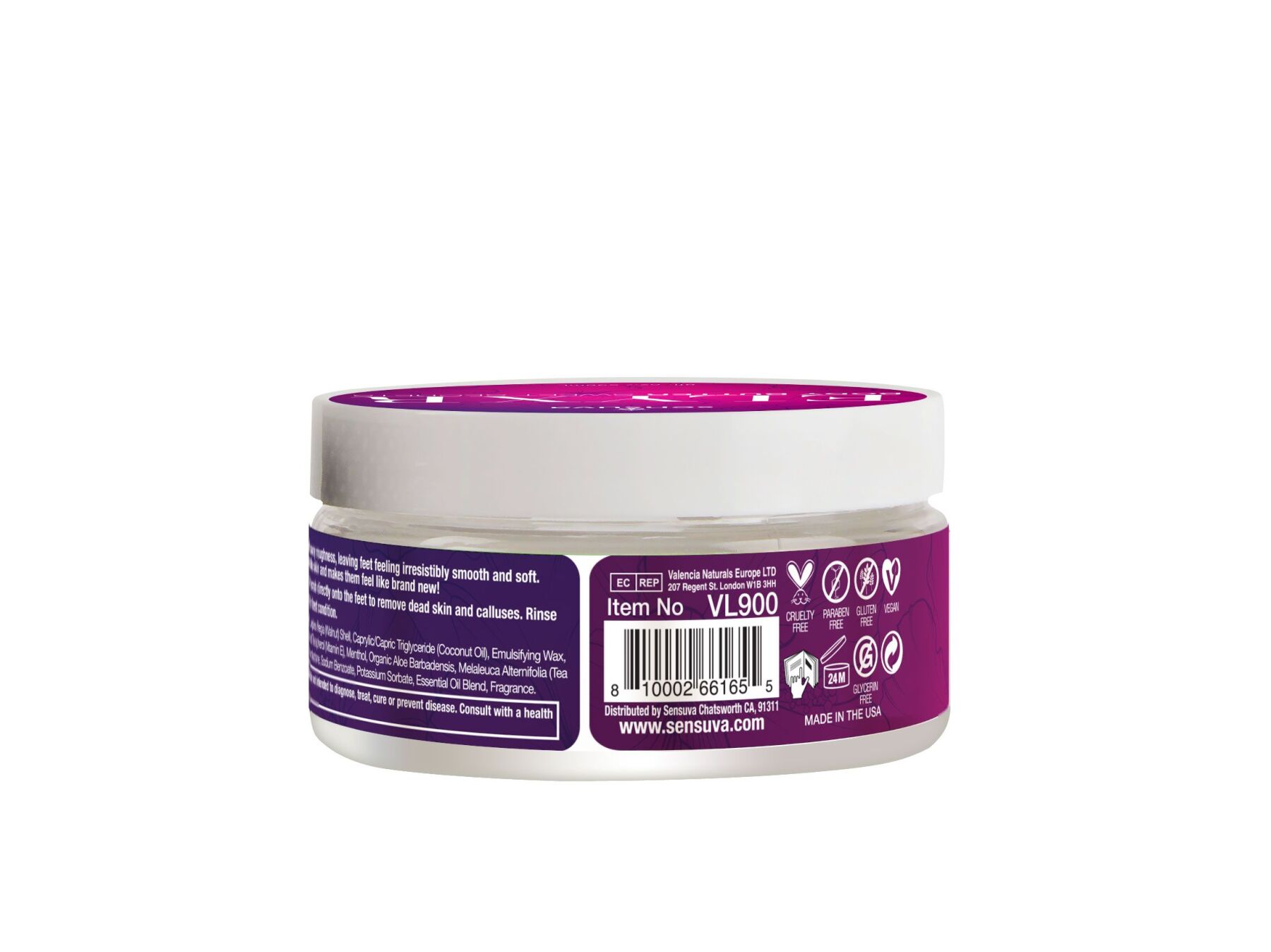 Скраб для ніг Sensuva ELXYR Sugar Scrub - Sweet Secrets (236 мл)