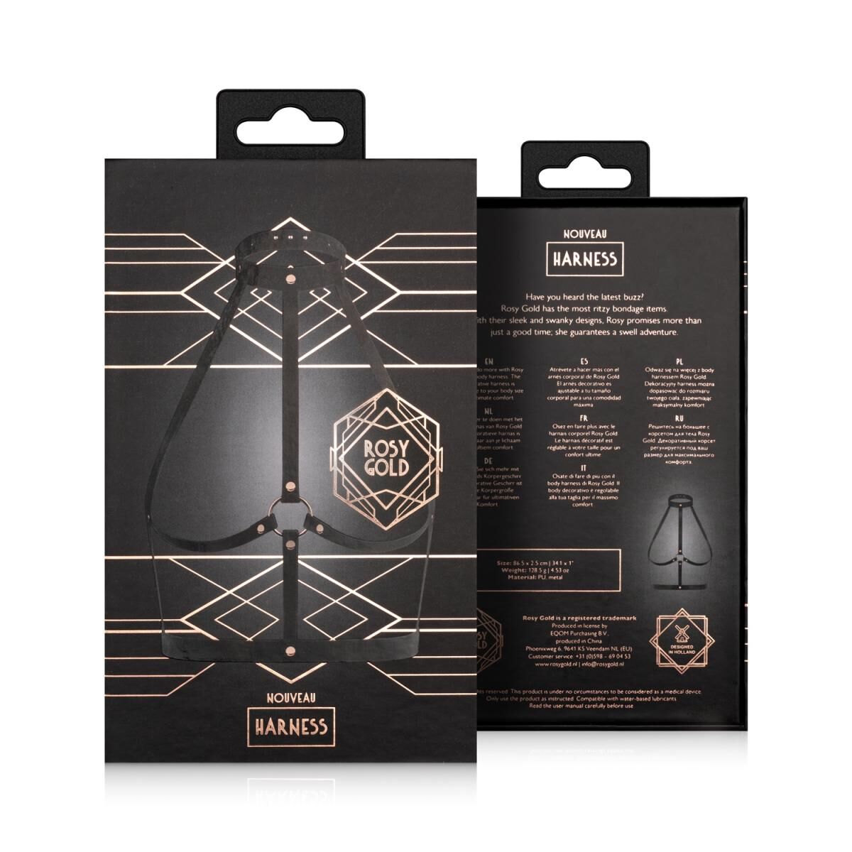 Портупея Rosy Gold - Body Harness - Black