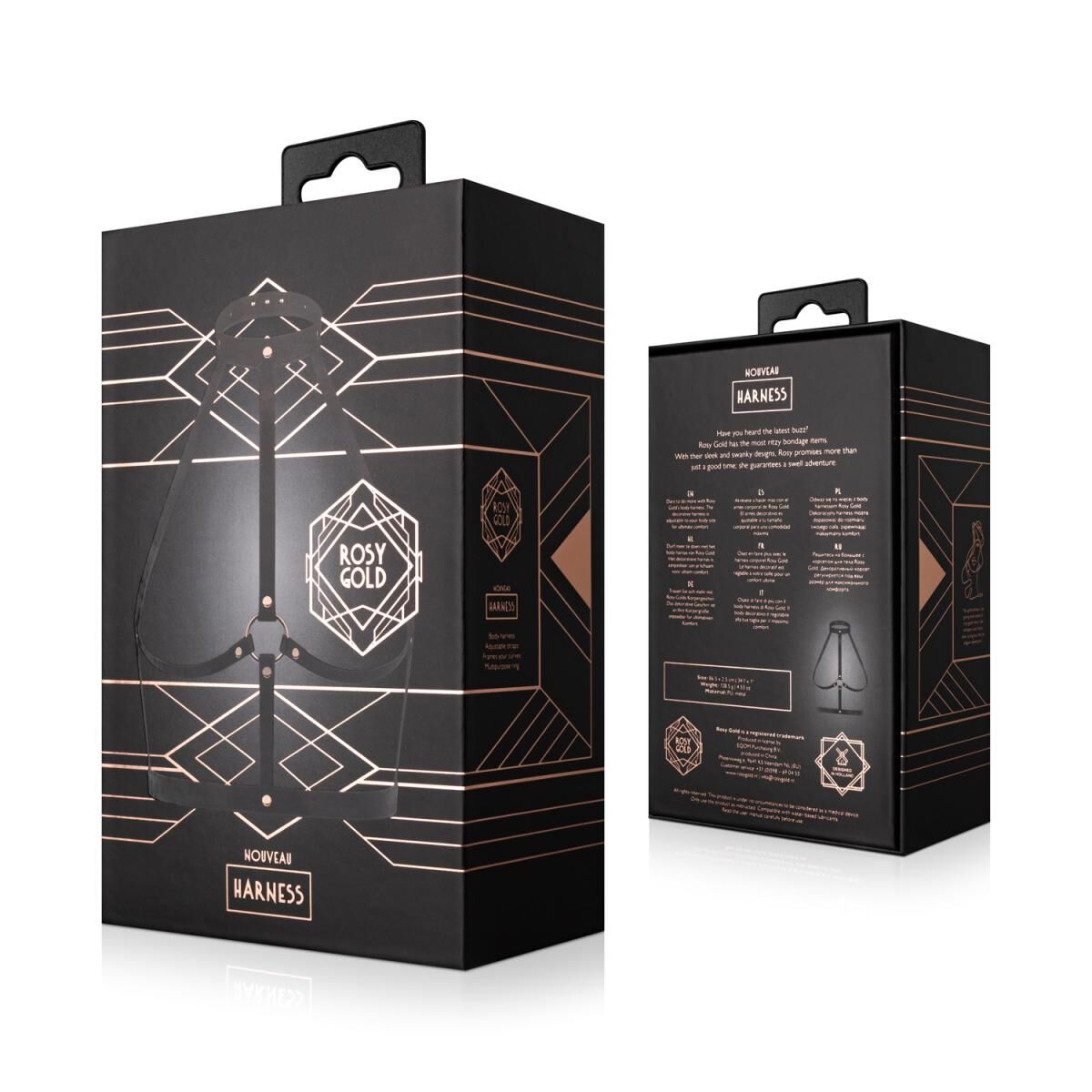 Портупея Rosy Gold - Body Harness - Black