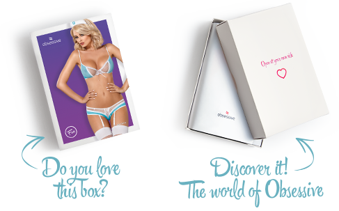 Еротичний костюм медсестри Obsessive 834-CST-6 L/XL, біло-блакитний