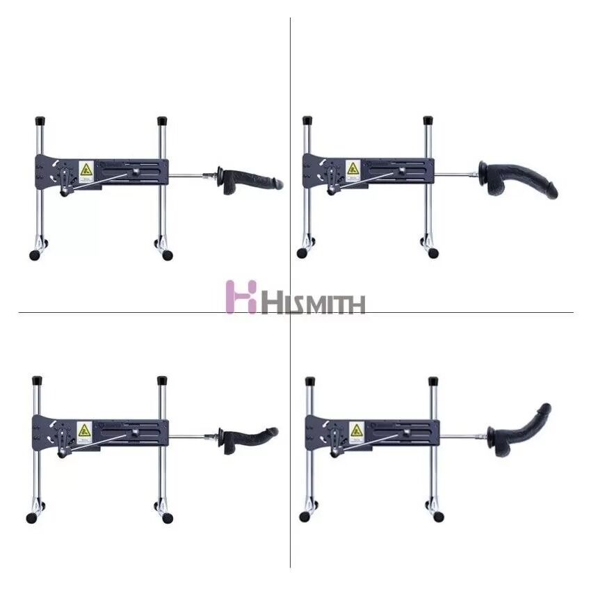 Фалоімітатор для секс-машин Hismith 8.3″ Silicone Dildo Black, система KlicLok, гнучкий стрижень