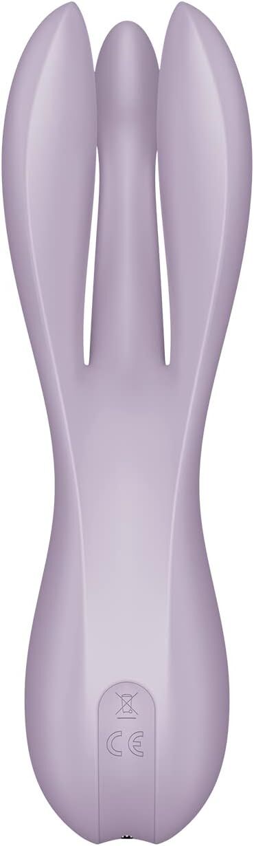 Кліторальний вібратор Satisfyer Threesome 2 Violet, 3 гнучкі пальчики, 3 мотори