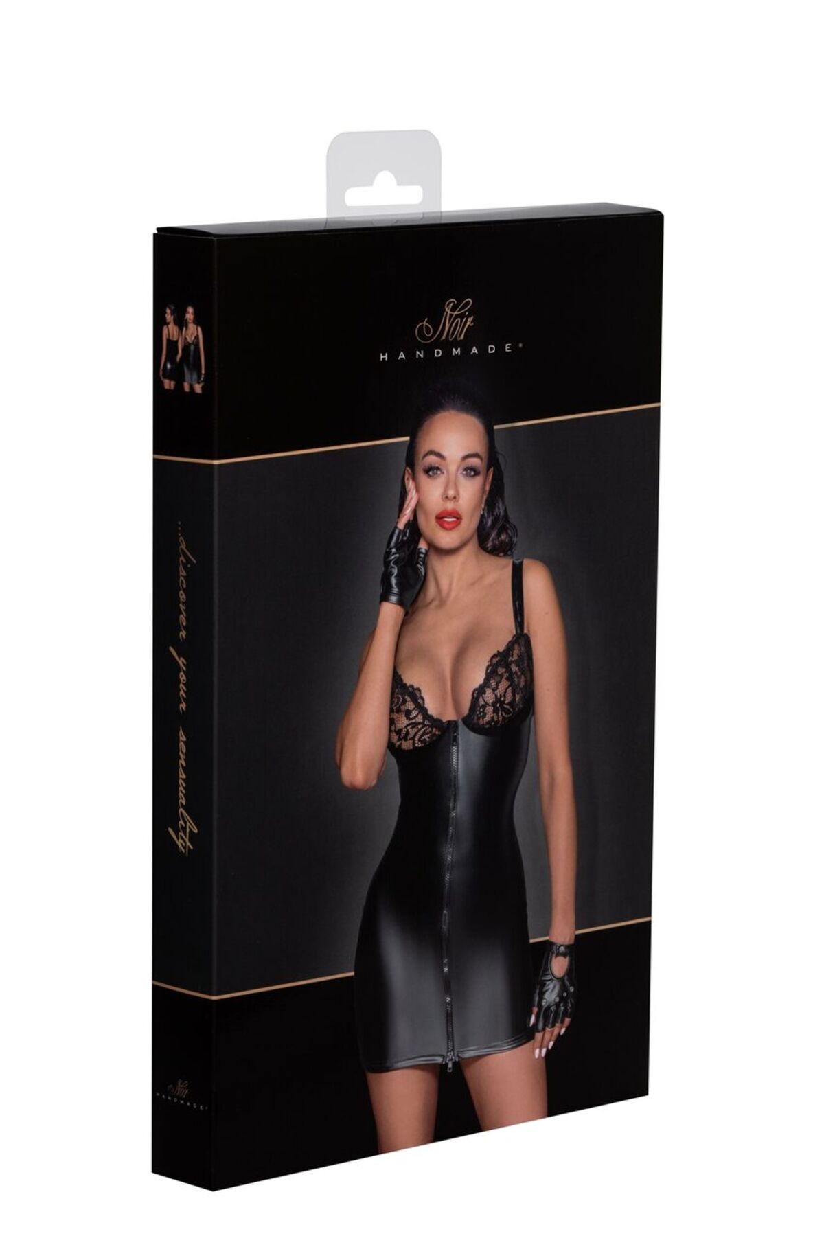 Сукня з мокрим ефектом Noir Handmade F254 Powerwetlook mini-dress, XL