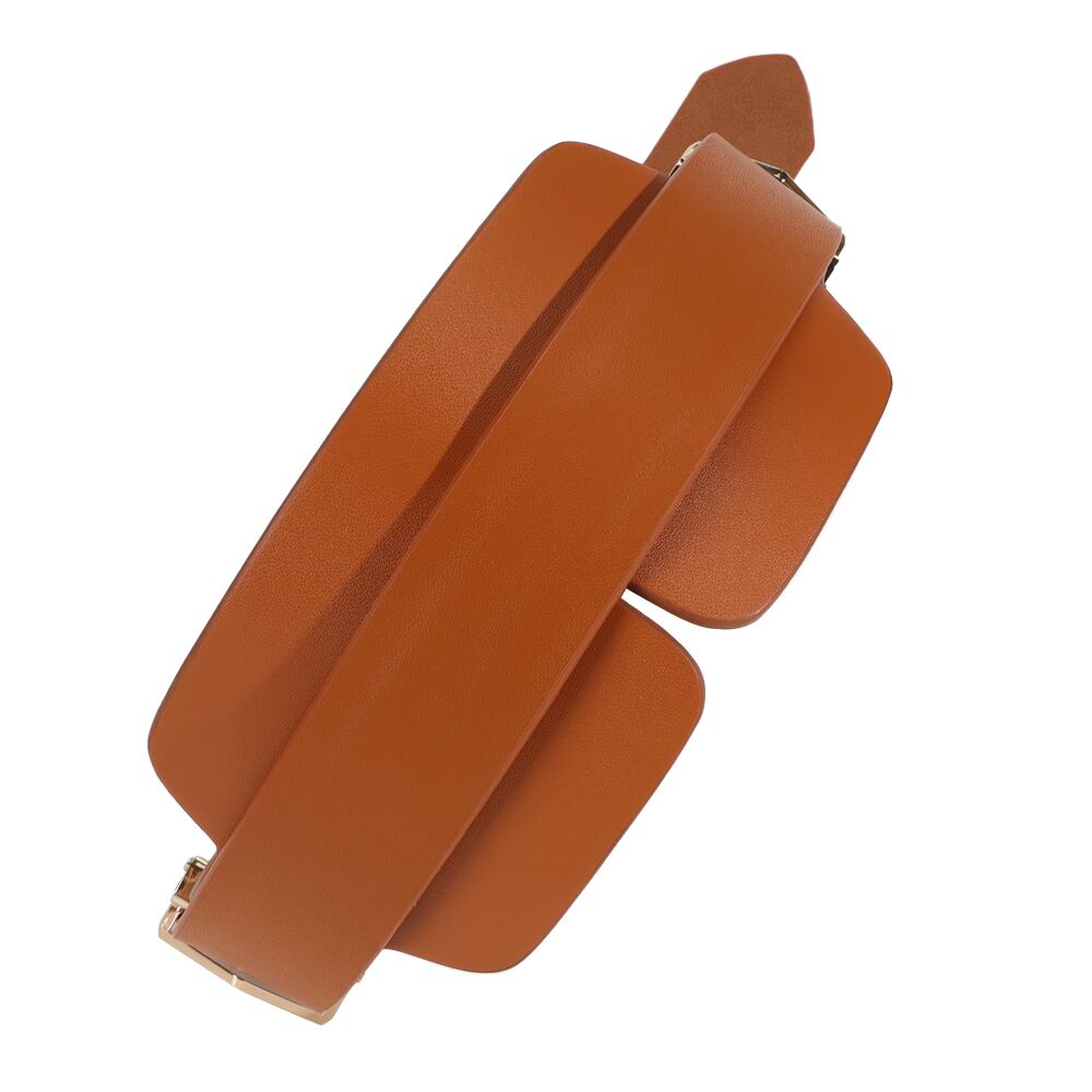 Маска на очі LOCKINK Blindfold Kit, коричнева, натуральна шкіра, регульований обсяг