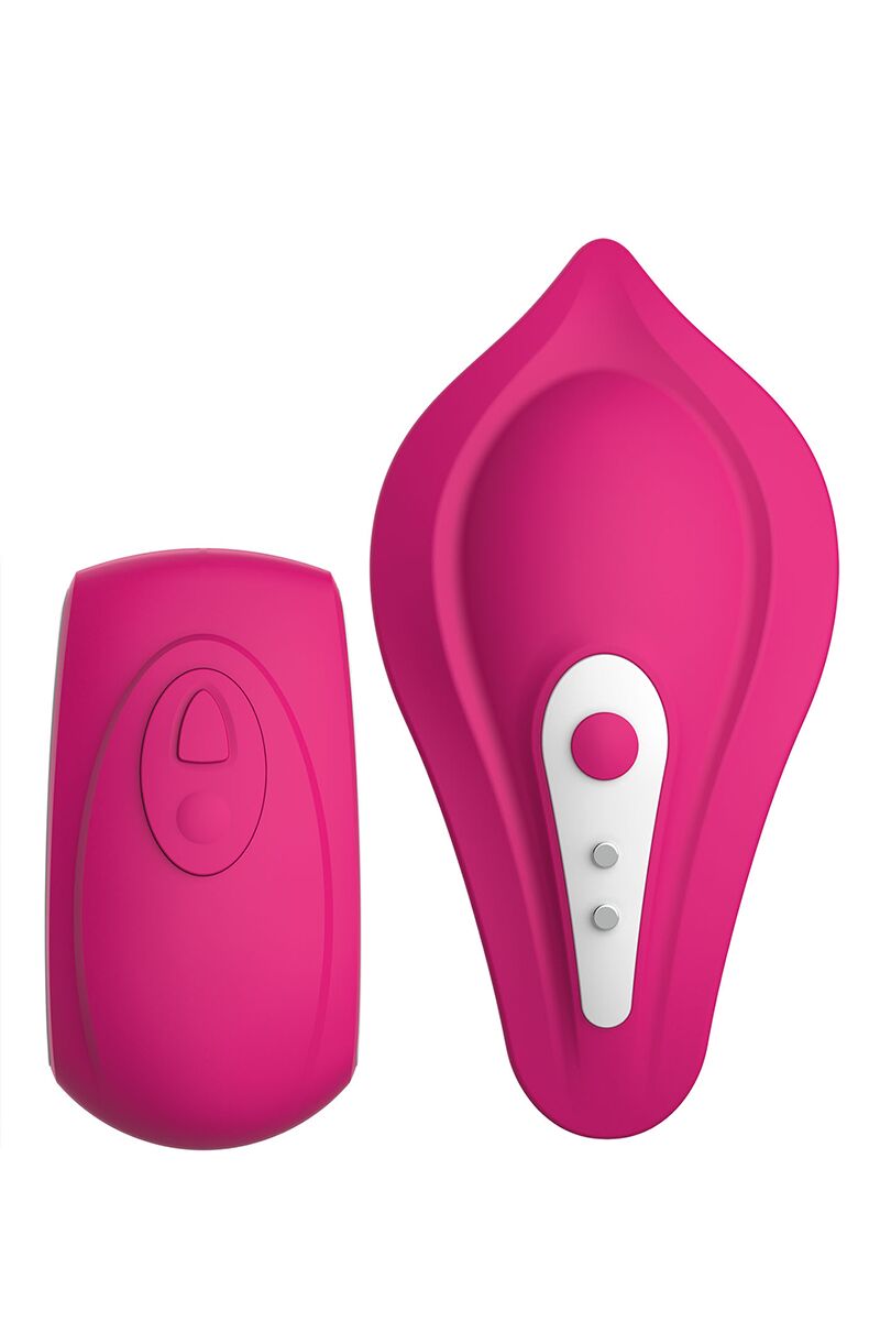 Вібратор у трусики Liebe Panty Vibe Recargable Cerise, нагрів до 39 °C, пульт, трусики S-M в комплекті