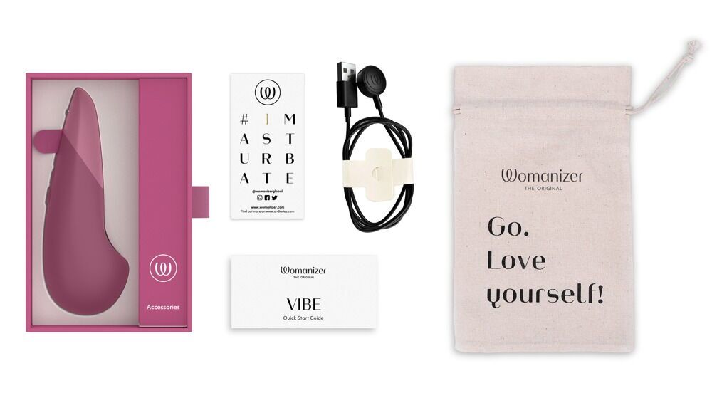 Мінівібратор Womanizer Vibe Dusky Pink, 3 авторежими + 10 рівнів інтенсивності