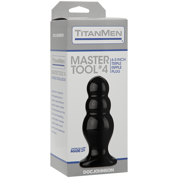 Анальний стимулятор Doc Johnson Titanmen Tools – Master, діаметр 6,6 см