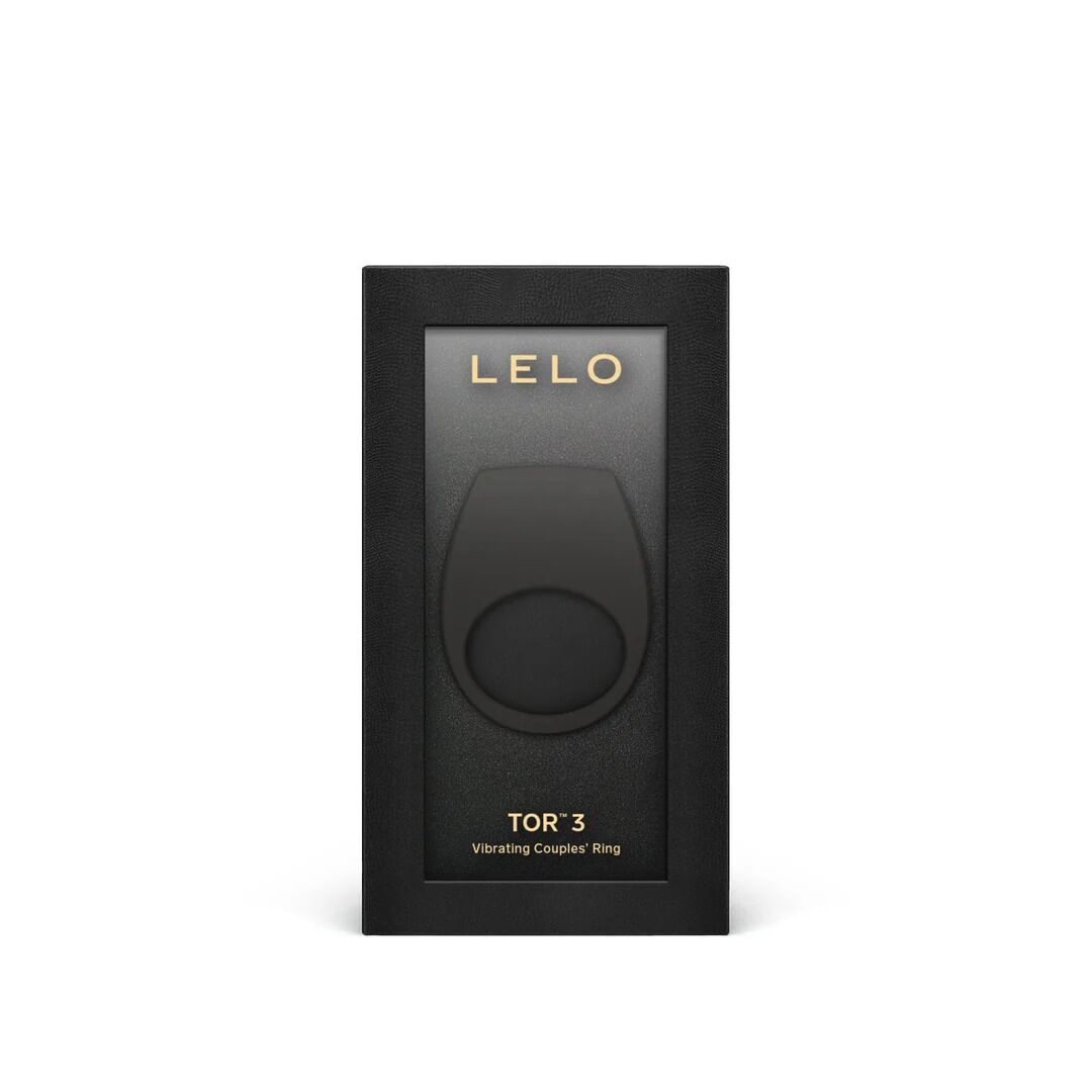 Ерекційне кільце з вібрацією LELO Tor 3 Black, керування зі смартфона