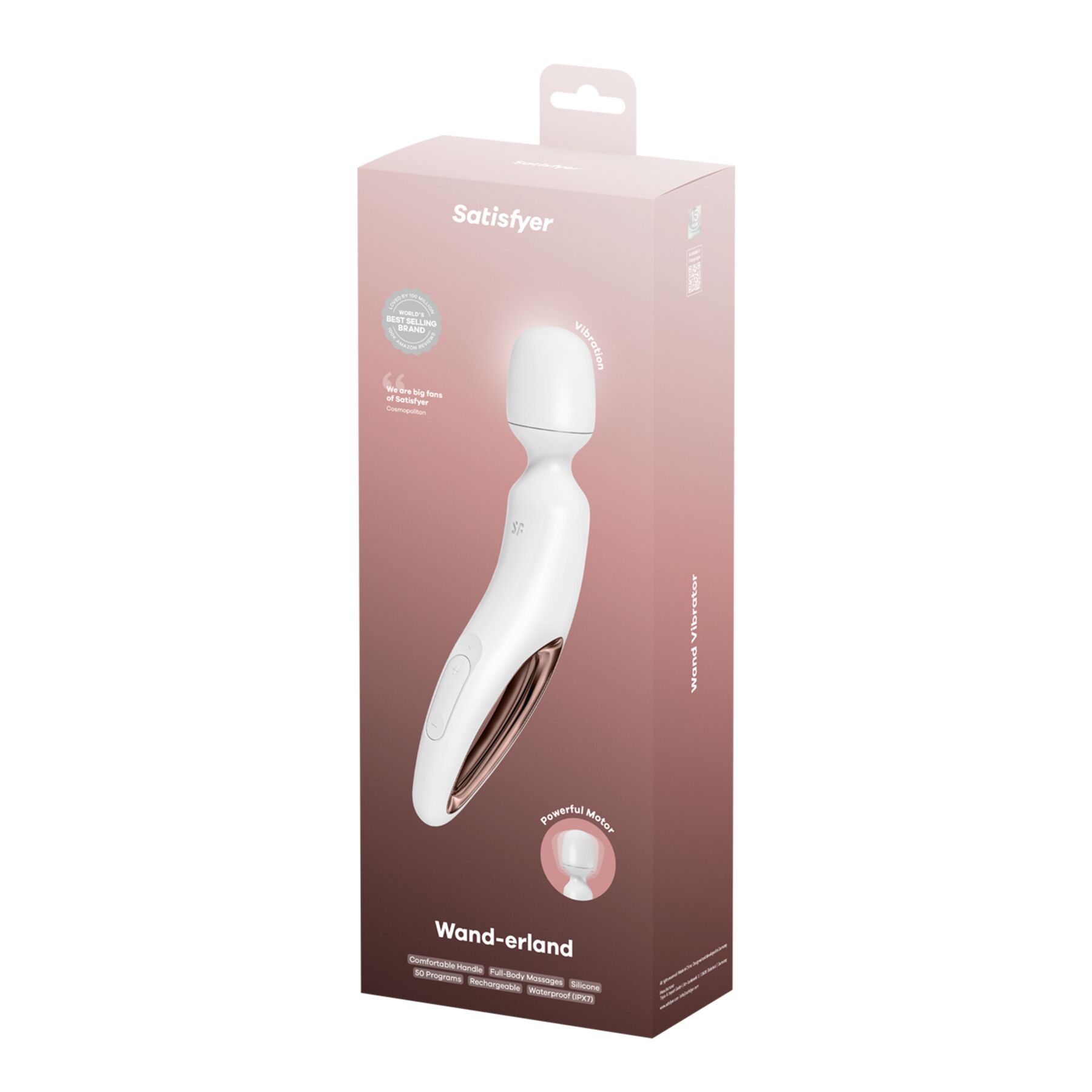 Вібромасажер Satisfyer Wand-erland (White/Rosegold)