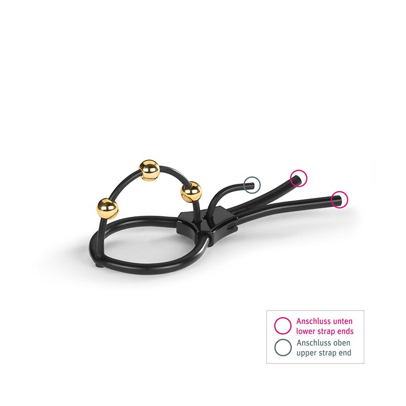 Утяжка для пеніса Mystim Pearly Pete, з трьома кульками