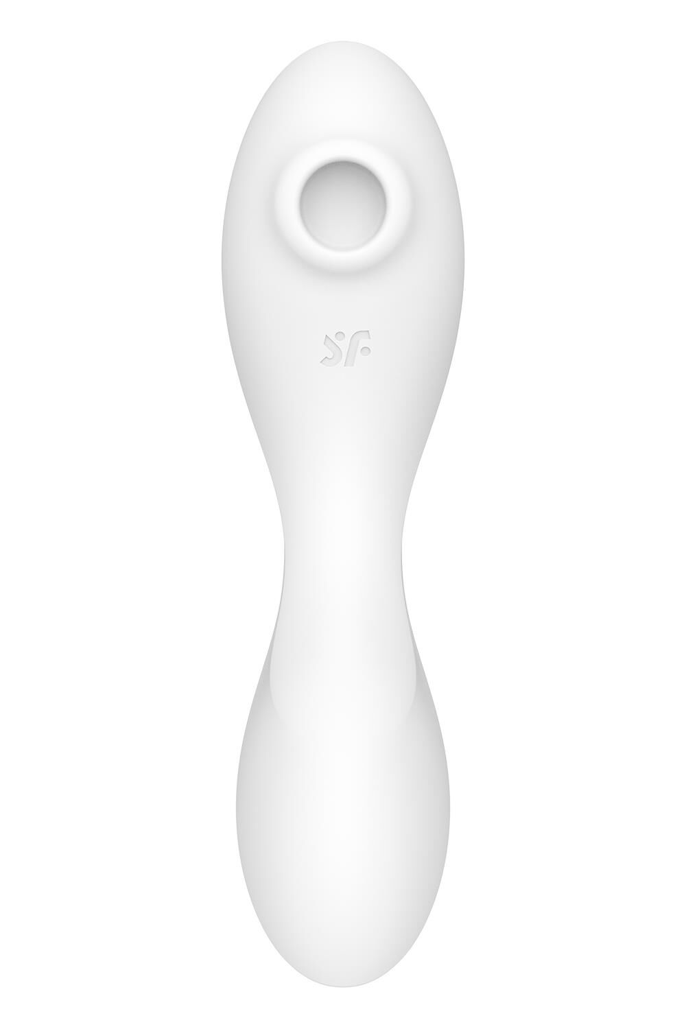 Вакуумний смарт-стимулятор із вібрацією Satisfyer Curvy Trinity 5 (White), керування зі смартфона