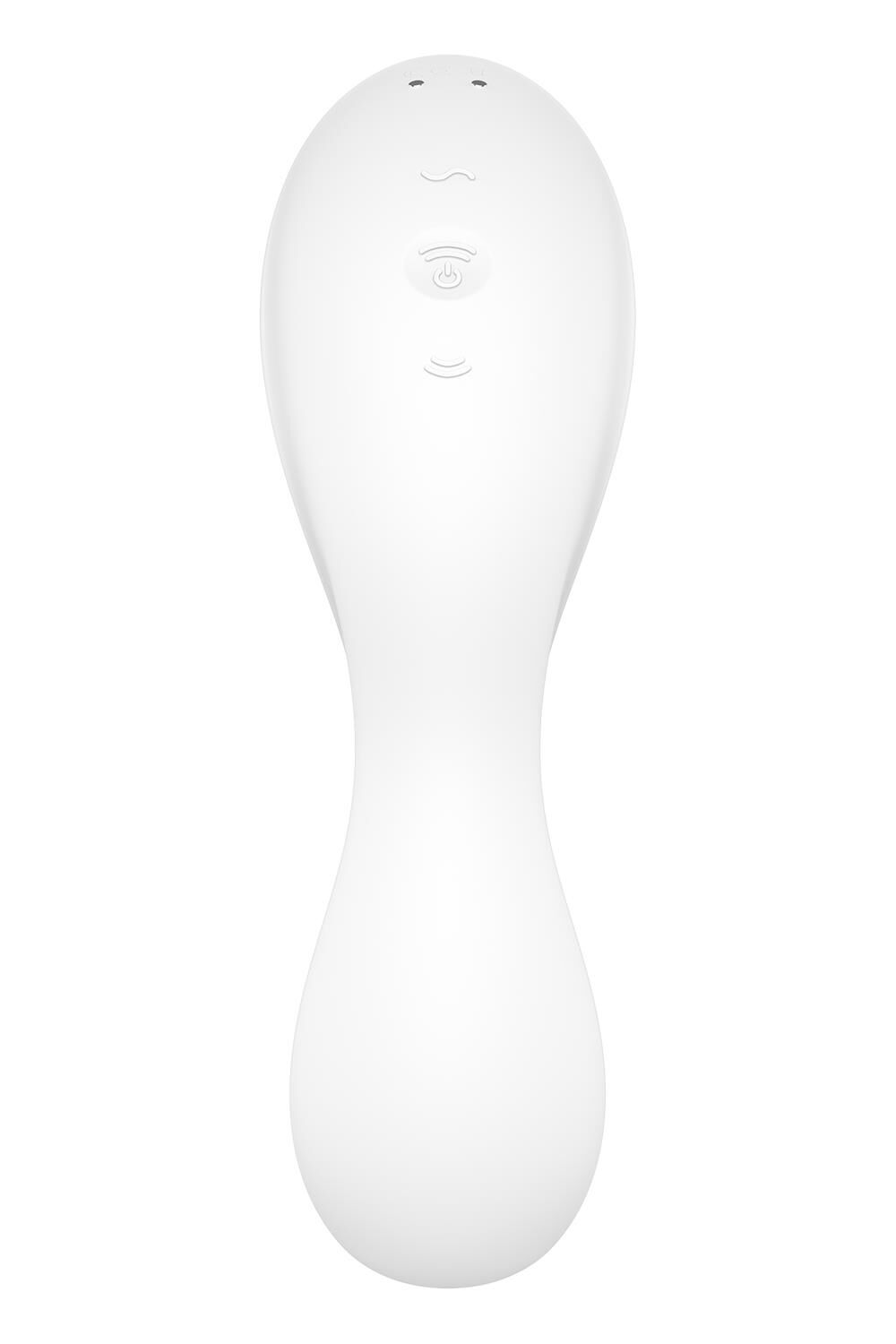 Вакуумний смарт-стимулятор із вібрацією Satisfyer Curvy Trinity 5 (White), керування зі смартфона