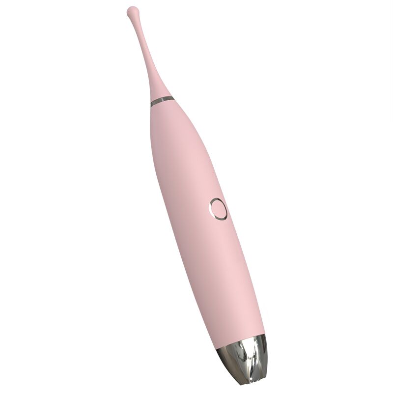 Кліторальний вібратор KISTOY C-King Pink, з двома дод. насадками, потужна прицільна стимуляція