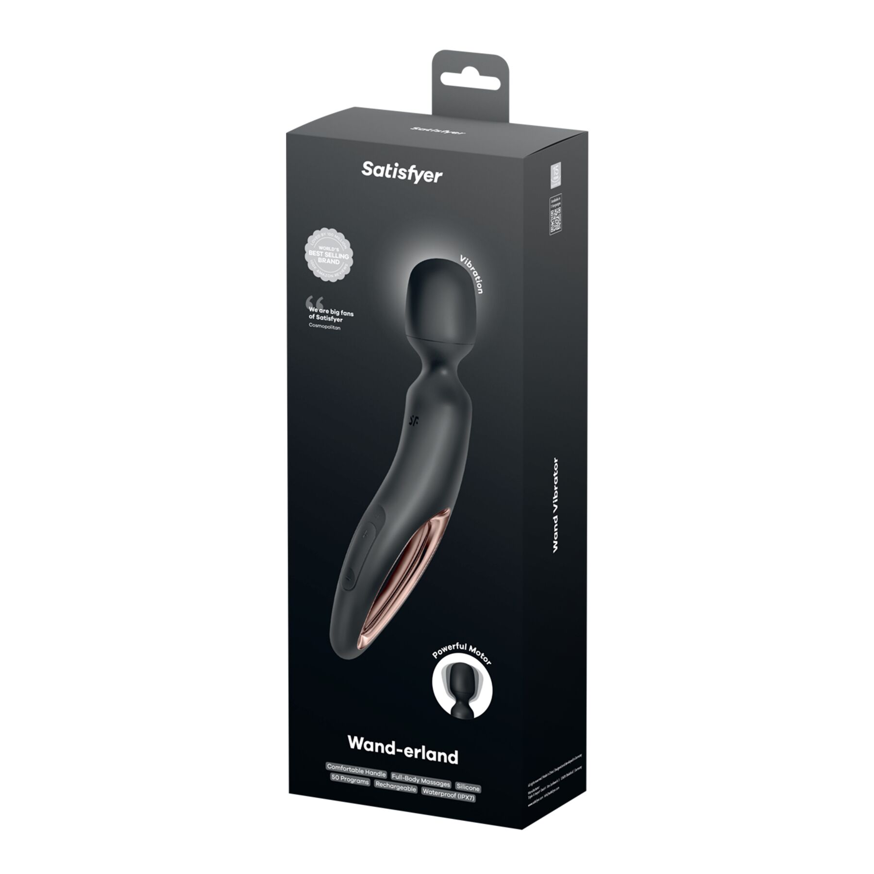 Вібромасажер Satisfyer Wand-erland (Black/Rosegold)