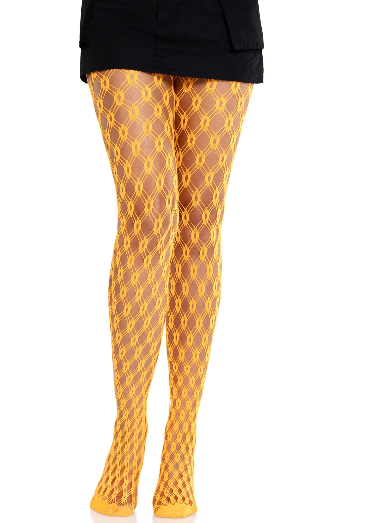 Колготки Leg Avenue Eyelet Net Tights Neon Orange One Size