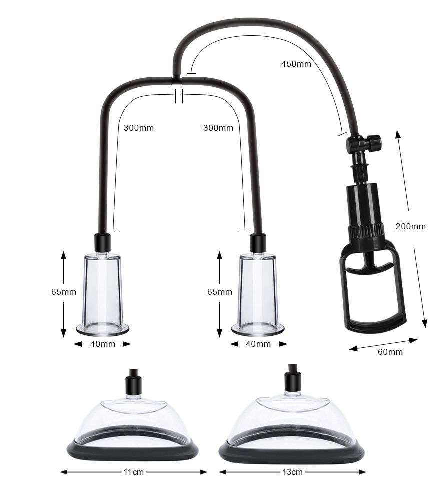 Вакуумна помпа для грудей та сосків Men Powerup Passion Pump