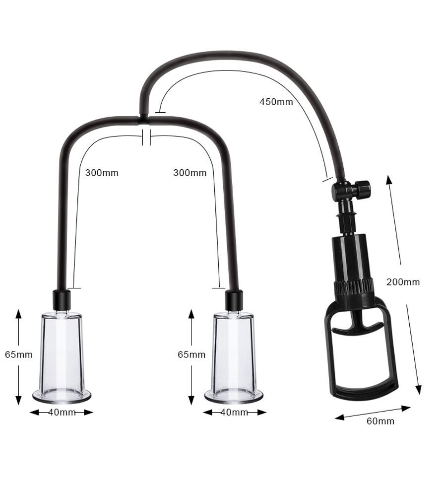 Вакуумна помпа для грудей та сосків Men Powerup Passion Pump