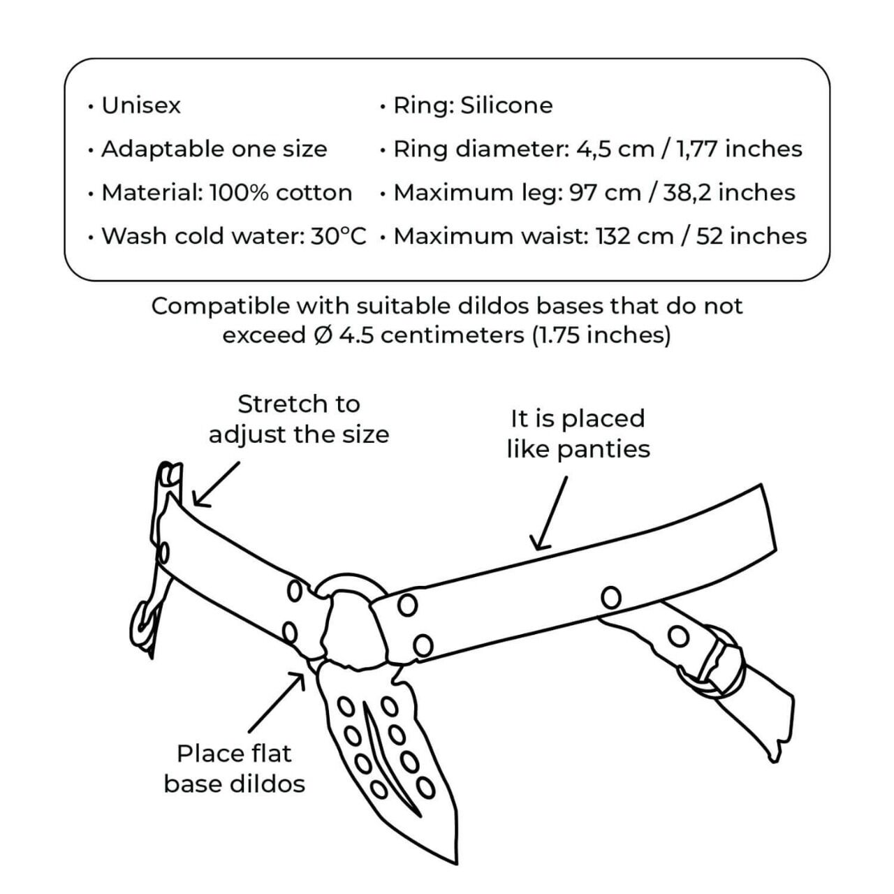 Джинсові трусики для страпона Adrien Lastic - Lastic Strap-on