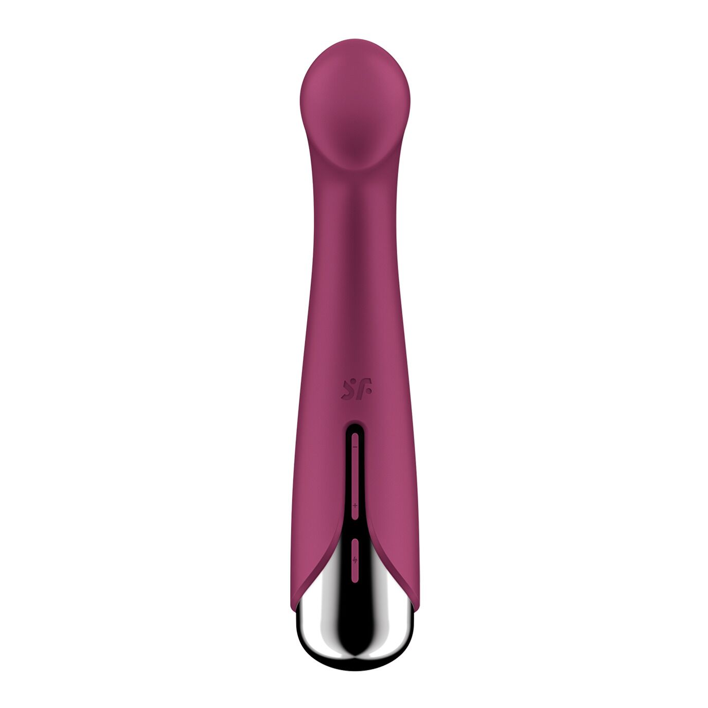 Вібратор з ротацією Satisfyer Spinning G-Spot 1 Red, плоский майданчик для стимуляції точки G